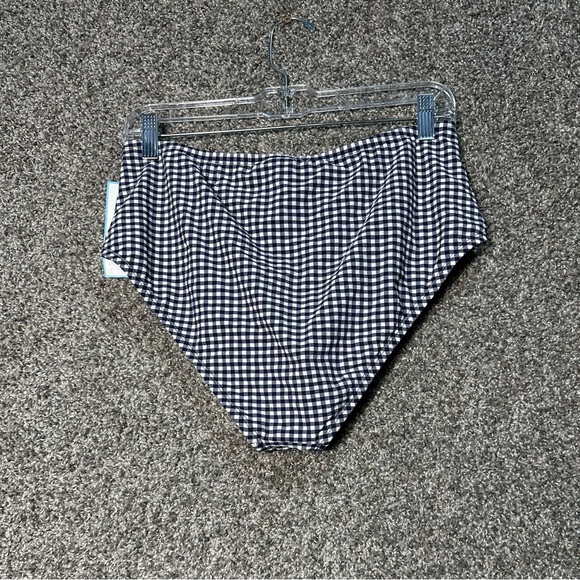 NWT DRAPER JAMES RSVP Side Shirred High-Waisted Swim Bottoms Size Large - Picture 4 of 7